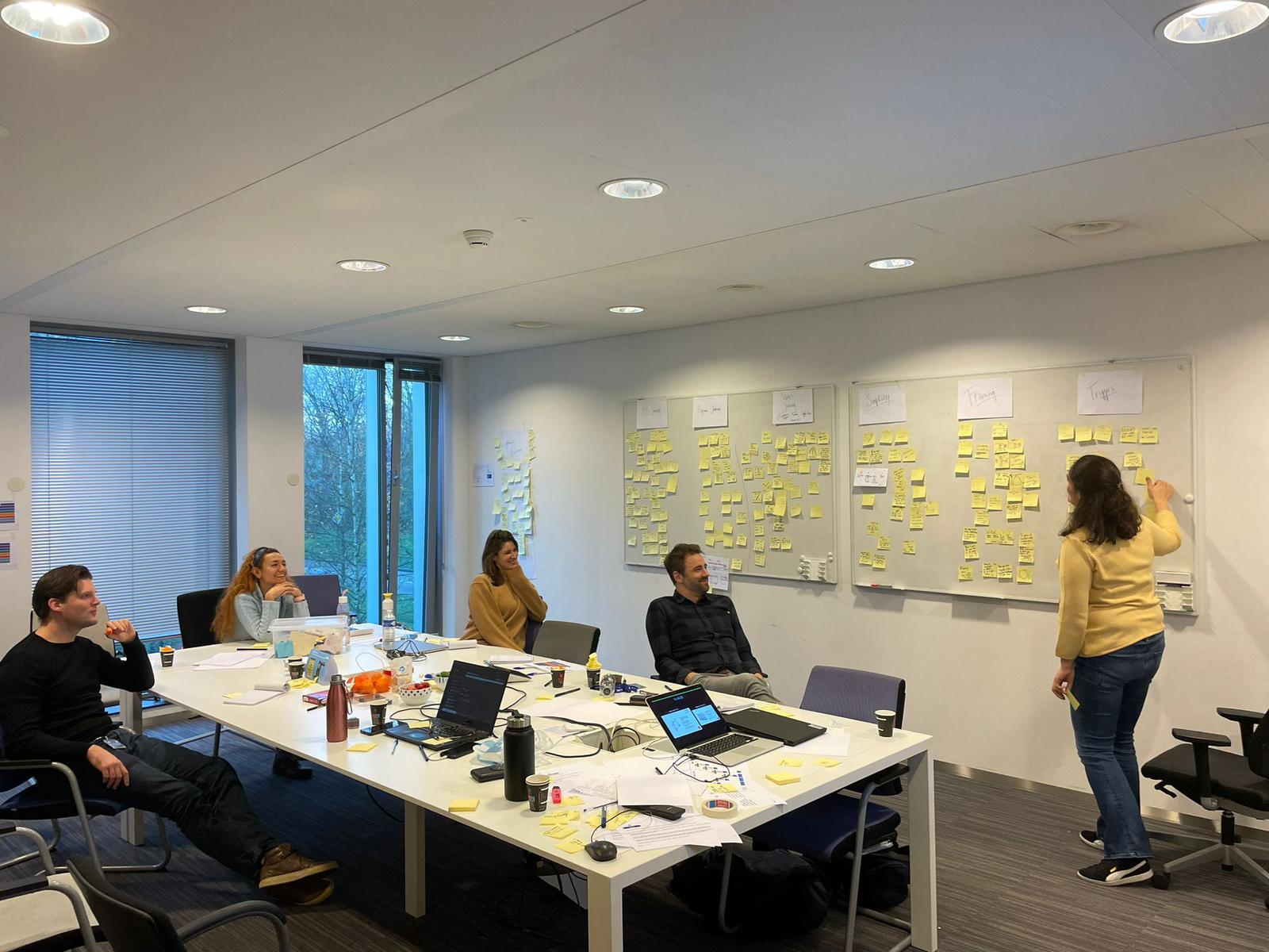 Team workshop clustering problems on sticky notes